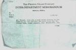 Phoenix Glass Co Inter Dept Memo 1940