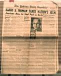 Yakima Daily 4/13/45 Truman becomes President