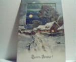 Buon Anno! Card from 1900! Two Dimensional!