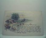 A Birthday Greeting with Poem! Color! c1900