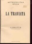 La Traviata Libretto 1957 Metropolitan Opera