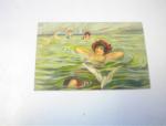 1914 3 Ladies Swimming with Sea Gulls