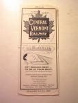1969 Central Vermont Railway Time Table
