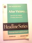 Headline Series After Victory,1/1954