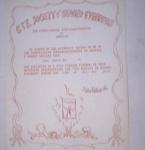 1973 C.T.E. Society of Singed Eyebrows Certificate