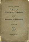 Circular of the Bureau of Standards No.55 Aug 28,1915