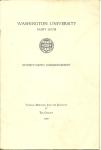 Washington Univ.,St.Louis 79th Commencement Prog 1940