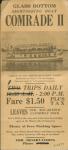 GLASS BOTTOM BOAT COMRADE II AD, 1940'S
