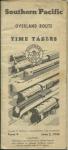 SOUTHERN PACIFIC OVERLAND ROUTE TIME TABLES JUNE,1946