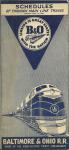 B & O RR. SCHEDULES APRIL 28,1946
