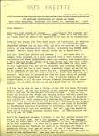 PAT'S PAGETTE PAT BOONE FAN CLUB NEWSLETTER 3/4, 1968