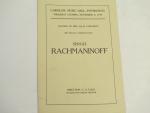 Sergei Rachmaninoff, pianist and conductor -11/6/1919