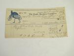 Vintage Bill of Sale-Cider Mill- 8/26/21-Eagle Machine