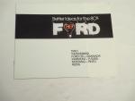 Ford Auto Ad Pamphlet- 1980 Thunderbird and line
