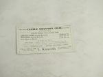 Castle Shannon Coal Advertising Price Card
