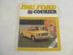Ford Courier 1981- Auto Advertising Pamphlet