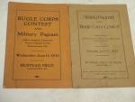 Bugle Corps Contest-1932/1933- Lot of two items