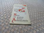 How to Paint your Automobile 1922- Nulustre Body Polish