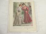 Woman's Dress Design- Pages from Delineator 1906