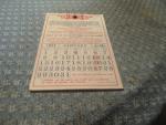 Wall Calendar for 1956- Religious Prayers & Devotions