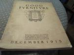 Good Furniture Magazine 12/1915 Home Decoration