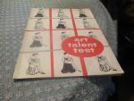 Art Instruction Co. 1953- Art Talent Test for Students