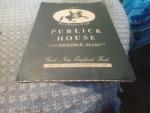 Publick House, Sturbridge, Mass. 8/1947 Lunch Menu
